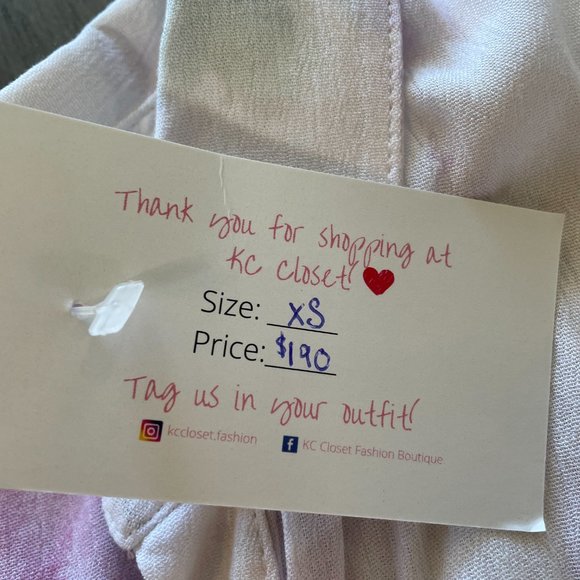 Z Supply Summer Dress - PINK/WHITE Size XS - Picture 5 of 5